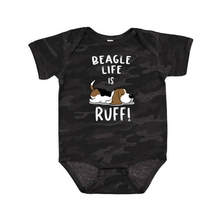 

Inktastic Beagle Life is Ruff! Gift Baby Boy or Baby Girl Bodysuit