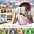 thumbnail image 4 of Clearance! Wanfds Instant Print Camera for Kids Children's Printing Camera with High-definition Video Recording and One Click Printing Suitable for Making Holiday to ys and Gifts, Gift(Mint Green), 4 of 8