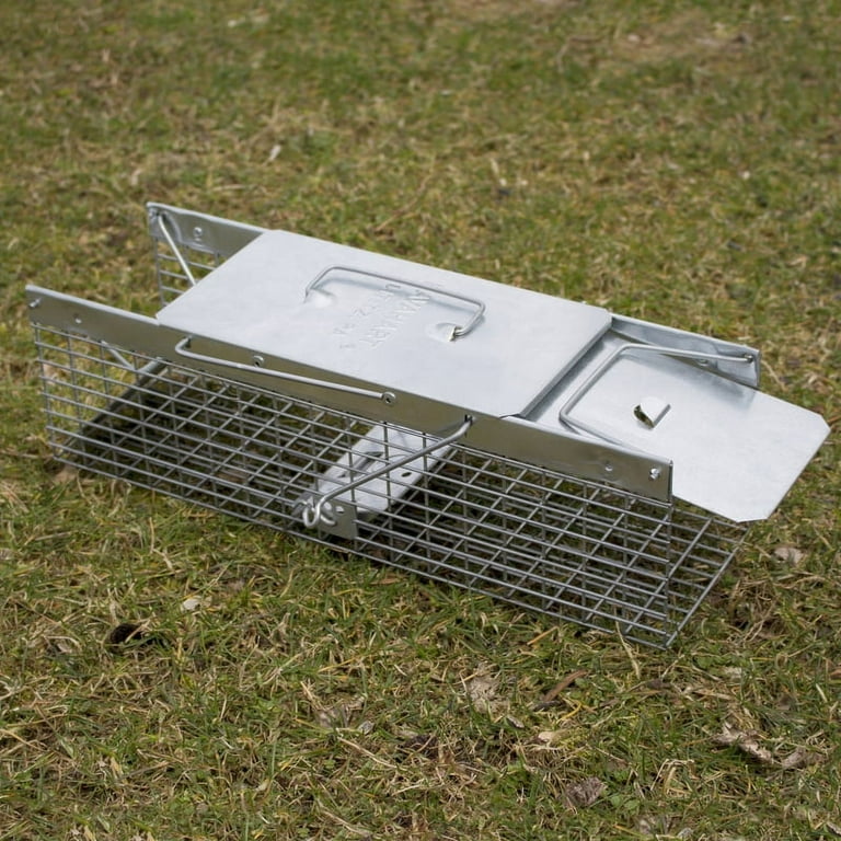 Havahart Small 2-Door Professional Humane Catch-and-Release Live Animal  Cage Trap for Rat, Squirrel, Chipmunk, and Weasel 1025 - The Home Depot