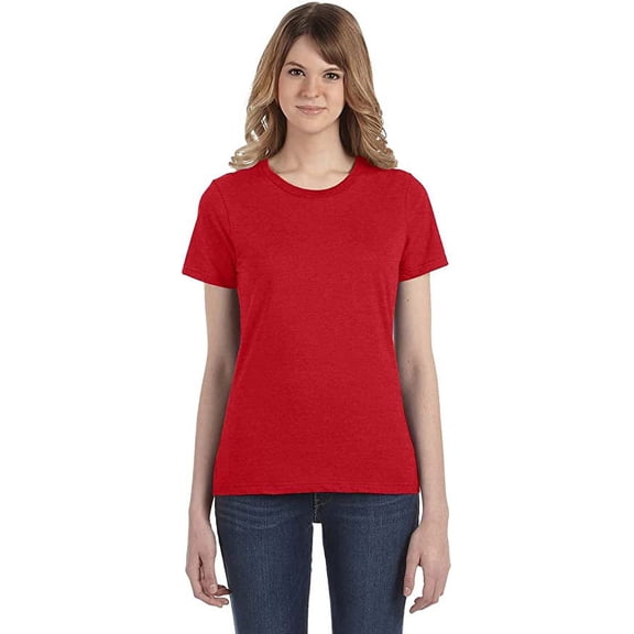 Anvil 880 Ladies Light Weight T-Shirt Heather Red M