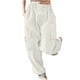 thumbnail image 2 of Odeerbi 5-14 Años Niños Niñas Cargo Pantalones Deportes Pantalones de Pata Ancha Casual Cintura Alta Suelta Pierna Recta Pantalones de Trabajo Con Bolsillo, 2 of 7