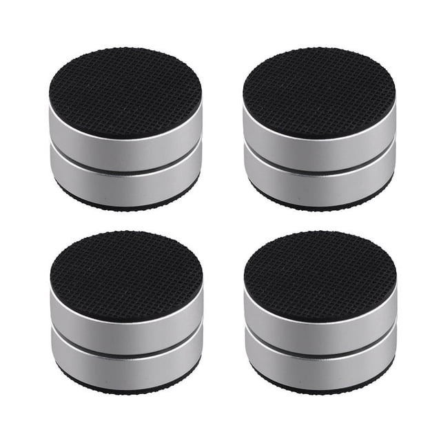 4 Pernos de Pie Amortiguadores de Aleación de Aluminio, Almohadillas de Pie para de Sonido, Pies de Base de Amplificador de Soporte de Bola de Acero de 3 Puntos,A