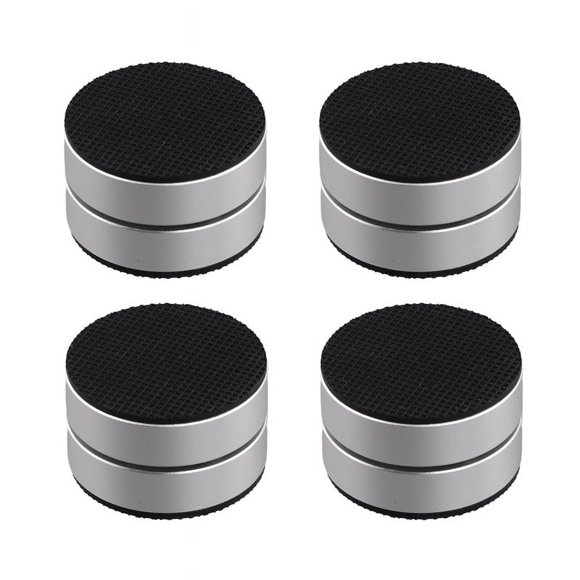 4Pcs Aluminum Alloy Shock-Absorbing Foot Studs, Sound System Foot Pads, 3-Point Steel Ball Support Amplifier Base Feet,A