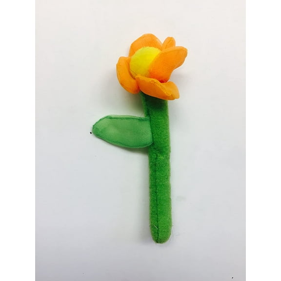 3" Tiny Small Orange Yellow Flower Plush Soft Stuffed Doll Toy New