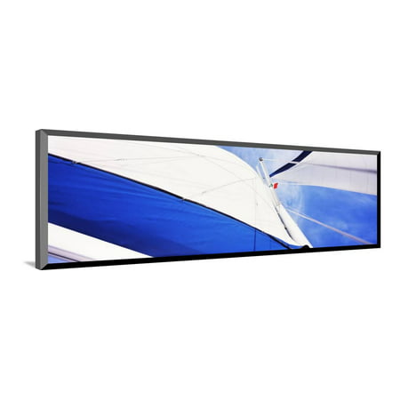 Low Angle View of Sails on a Sailboat, Gulf of California, La Paz, Baja California Sur, Mexico Wood Mounted Print Wall