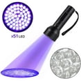 thumbnail image 1 of Pet Urine Detector Light Handheld UV Black Light Flashlight Portable Dog Cat Urine Carpet Detector Super Bright 51 LED UV Light for Pet Stain, Minerals, Automotive Leak Detection or Scorpion Hunting, 1 of 9