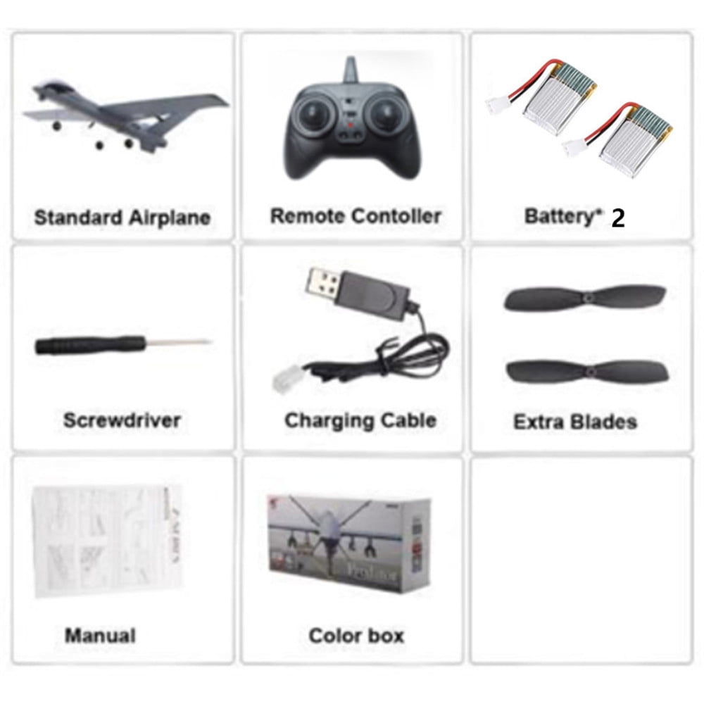 RC Plane Z55 2.4Ghz 3CH Hand Throwing Foam Aircraft With LED Light RC Gilder Airplane Toys