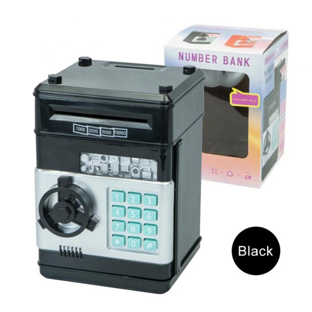 Electronic Piggy Bank Password Currency Money Container Cash Saving Box