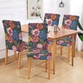 thumbnail image 2 of Yayeee 2 Pack Dining Chair Covers Stretch Parson Chairs Slipcovers Seat Protector, Vibrant Blooming Flowers, 2 of 6