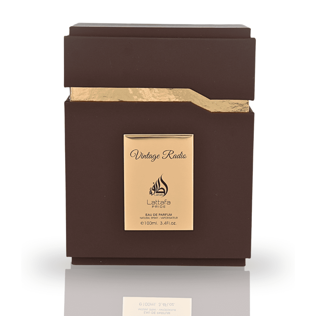 Lattafa Pride Vintage Radio Unisex EDP Spray, Amber Woody