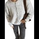 thumbnail image 3 of Suéteres Tipo Cárdigan con Botones para Mujer, de Larga, Cuello Redondo, de Punto Suave y Holgado, para Otoño. Gris M, 3 of 8