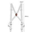 thumbnail image 6 of Eoperou Adjustable 2 Buckles Unisex Suspender Non-slip Detachable X Back Shirt Clip Elastic Suspender Clothing Accessories, 6 of 8