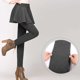 thumbnail image 4 of Gibobby Leggings de verano para mujer Falda de terciopelo de invierno para mujer, pantalones ajustados, mallas, pantalones gruesos elásticos ajustados de otoño (Gris, L), 4 of 5