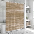 thumbnail image 5 of Brown Shower Curtain Set - Long 72" x 84" Washable Bathtub Curtain with 12 Hooks, Vintage Modern Abstract Art Ombre Waterproof Fabric Stall Shower Curtains for Bathroom/Bathtub Décor, 5 of 6
