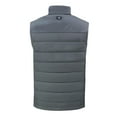 thumbnail image 3 of Men's Cutter & Buck Gray Missouri Tigers Evoke Hybrid Eco Softshell Recycled Full-Zip Vest, 3 of 3
