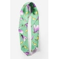thumbnail image 2 of Bimba Green Leaves & Magnolia Floral Printed Pure Silk Scarf Neck Wrap Summer Hair Bandanas For Women 40 x 80 Inches, 2 of 6