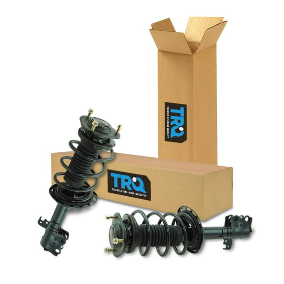 TRQ Front Strut & Coil Spring Assembly Set Driver & Passenger Sides Fits Select 14-19 Toyota Corolla