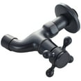 thumbnail image 4 of MIANGASTORE Antique Copper Kitchen Faucet Water Pool Mop Pool Faucet Wall-mount Utility Sink Faucet, 4 of 6
