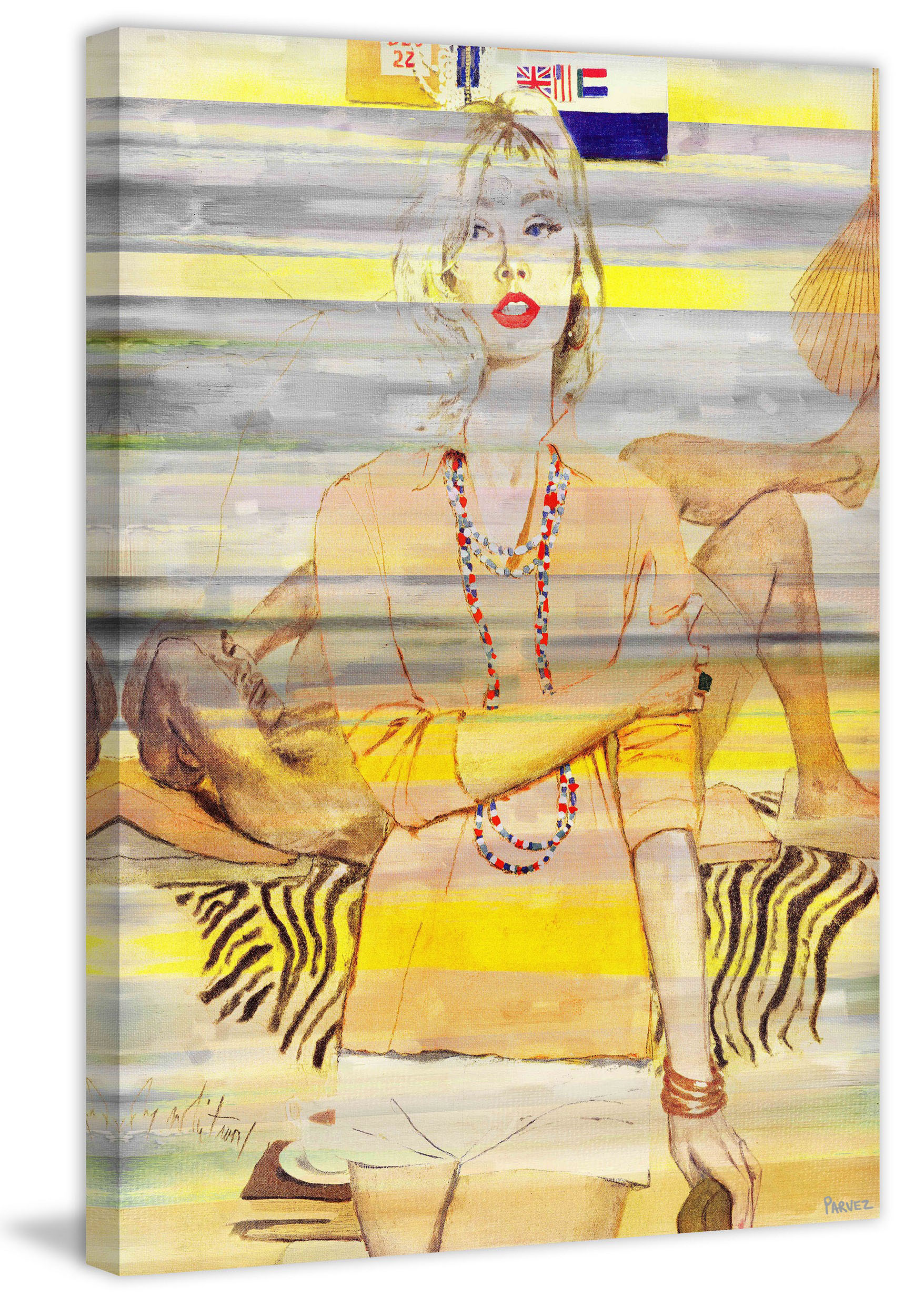 "Casual Flair" Painting Print on Wrapped Canvas