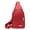 Red, variant on Qholemyo Backpack Crossbody Bags Sling Chest Bag With Earphone Hole For Hiking Camping Outdoor