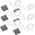 thumbnail image 1 of BAZZ STAK 4 ¼ in White Integrated LED recessed fixture 3000k (6 pack), 1 of 4