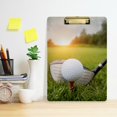 thumbnail image 6 of FMSHPON Golf Club Ball Clipboard Hardboard Wood Nursing Clip Board and Pull for Standard A4 Letter 13x9 inches, 6 of 8