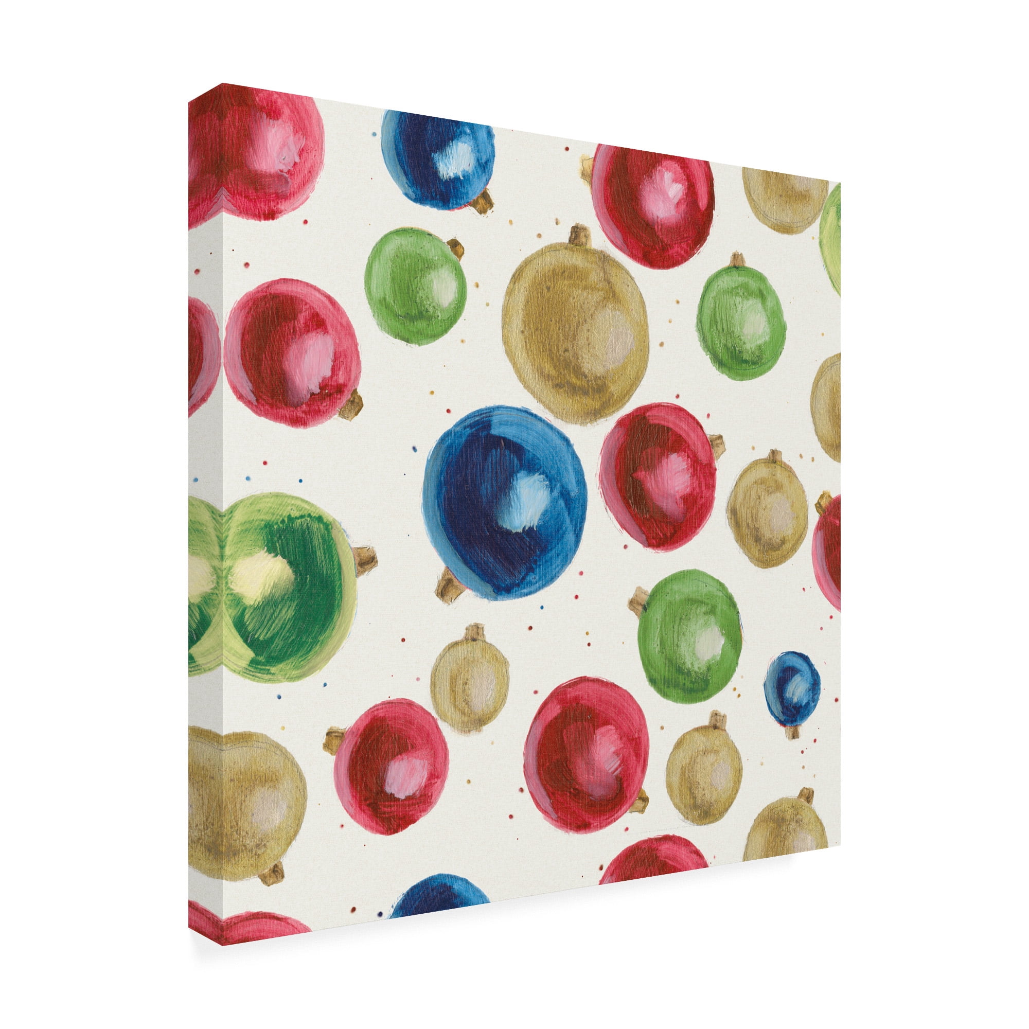 Trademark Fine Art 'Christmas Critters Bright Pattern IIB' Canvas Art by Emily Adams