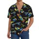 thumbnail image 1 of Balery Colorful Skateboard Camisa Casual de Manga Corta con Botones para Hombre, Texturizada, Estilo Cubano, para Playa, Verano-XX-Large, 1 of 5
