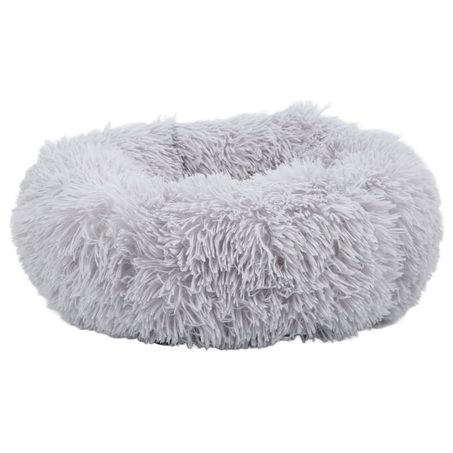 Lit Chauffant pour Animaux de Compagnie Lit Chauffant Électrique pour Animaux de Compagnie Température Réglable Imperméable USB Litière Chauffante pour Chats Chiens Diamètre 40cm/15.7 Po Gris