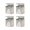 Nickel color, variant on Sturdy Zinc Alloy Glass Brackets for Shelving and Display Units 4Pieces