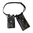 thumbnail image 2 of Moda de cintura para damas Fashion Pack Crossbody Pack de cintura a prueba de agua portátil para viajar en gimnasio negro, 2 of 8