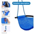 thumbnail image 3 of Hand-Knitting Toddler Swing, Swing Seat for Kids with Adjustable Ropes, Little tikes Swings Set, for Outdoor Indoor, Playground, Backyard (Blue), 3 of 7