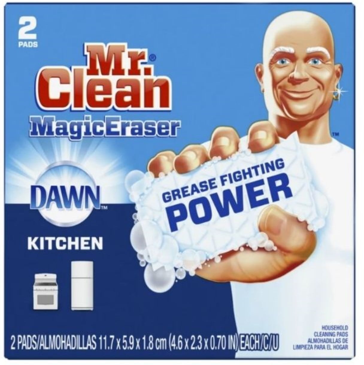 Mr Clean Magic Eraser Kitchen Dish, Mr Clean Bathtub Scrubber Refills