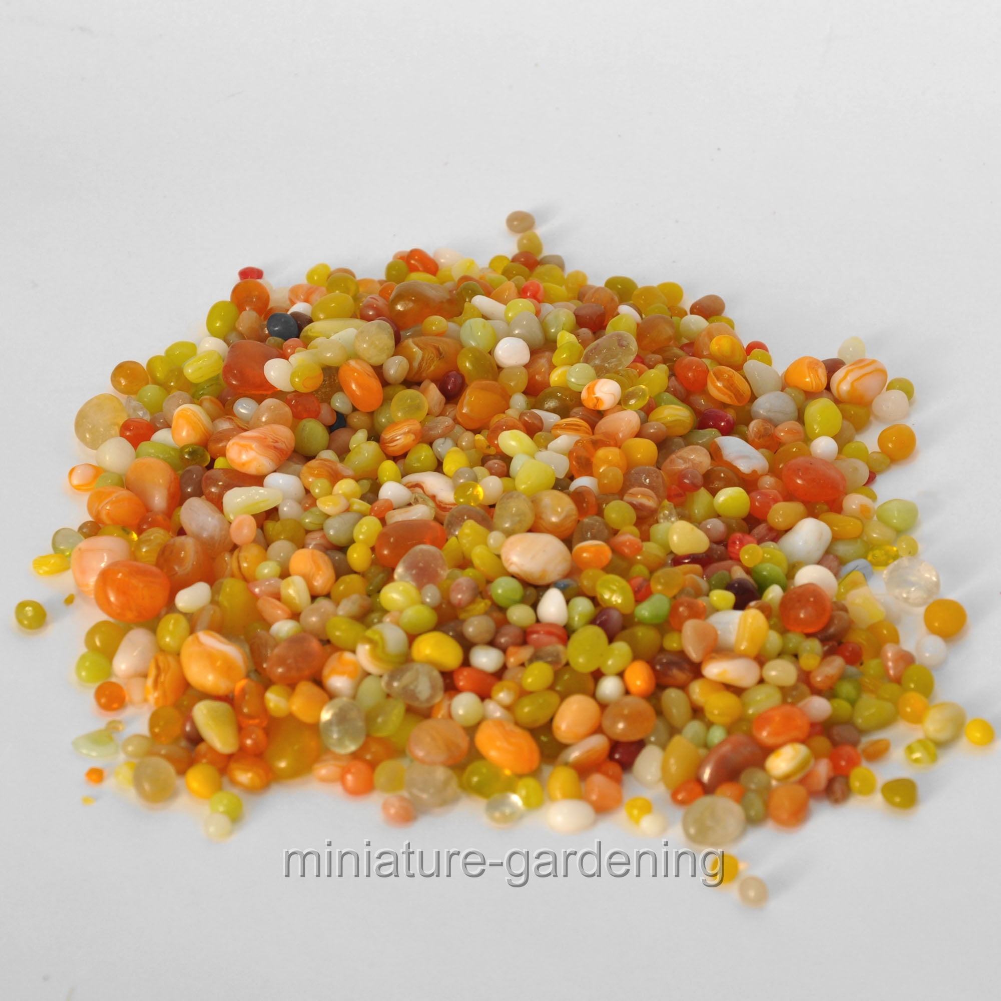 Accent Decor Sunset Glass Pebbles for Miniature Garden, Fairy Garden by Accent Decor, Inc.