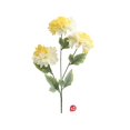 thumbnail image 2 of Artificial Peony Flowers for Vase, 3 Peonies Artificial Flowers for Vintage Decor, Table Centerpieces, Entryway and Home Decor, #01, 2 of 6