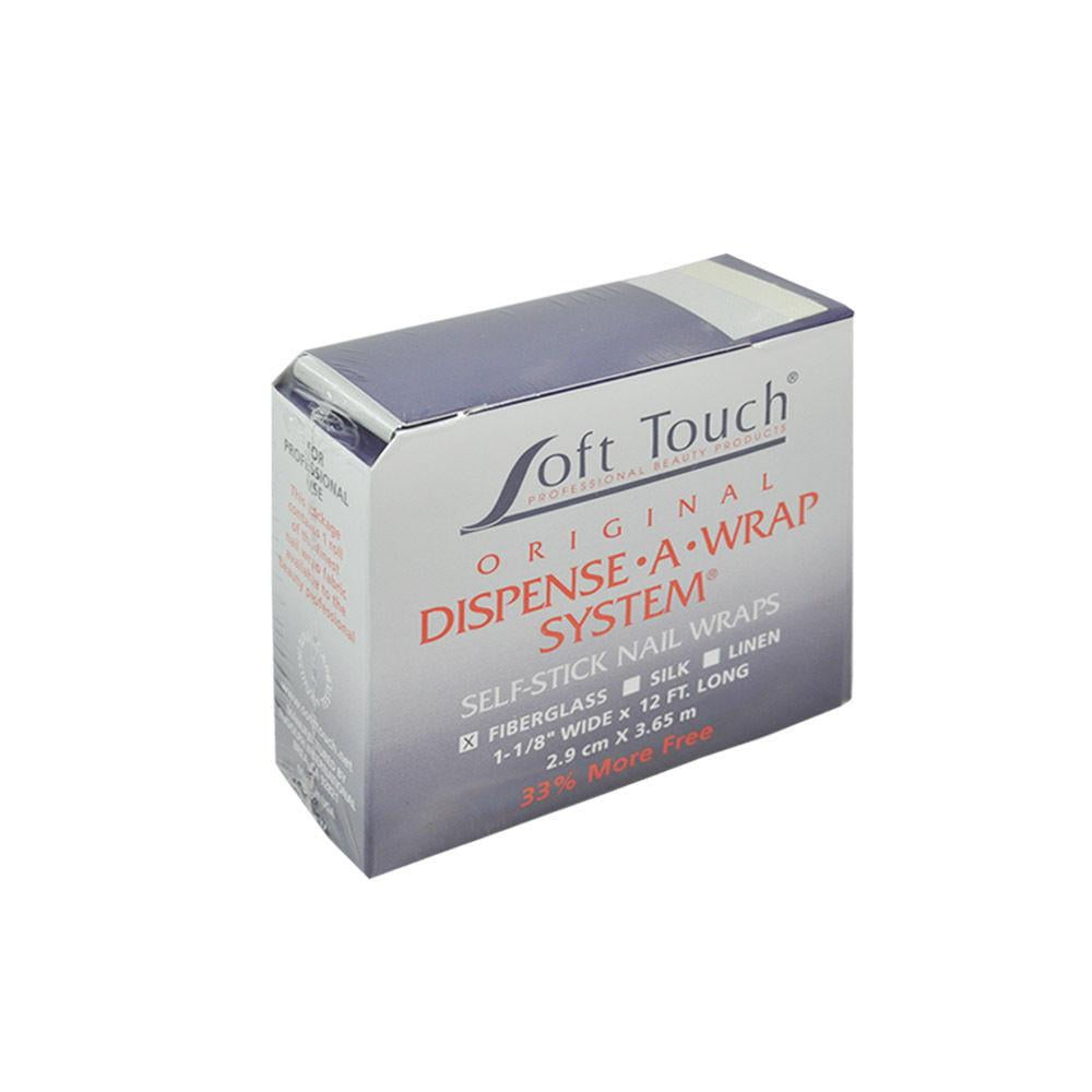 SOFT TOUCH Dispense-A-Wrap nail wrap system 12 Fiberglass