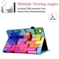thumbnail image 3 of Allytech Cute Pattern Painted Case for Lenovo Tab M10 FHD Plus 10.3"(2nd Gen) TB-X606F, Slim Folio PU Leather Wallet Stand Magnetic Clasp Smart Protective Tablet Case for TB-X606F/X606X, Rainbow Cube, 3 of 6