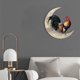 thumbnail image 5 of Letrero de metal Bling Bling decoración de pared luna de gallo, 5 of 8