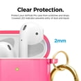 thumbnail image 4 of Funda para Airpods Elago Clear con llavero para Airpods 1 y 2, color rosa, 4 of 8