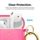 thumbnail image 4 of Funda para Airpods Elago Clear con llavero para Airpods 1 y 2, color rosa, 4 of 8