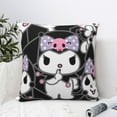 thumbnail image 2 of Kuromi and My Melody Throw Pillow Cover Decoration Pillow Case Cushion for Home Sofa Couch 20"x20", 2 of 7
