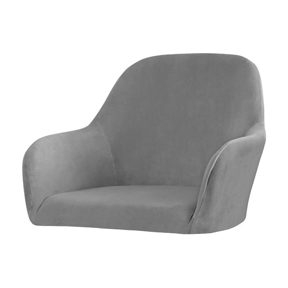 Velvet High Back Chair Cover Stretch Armless Chair Slipcover Soft Thick Velvet Vanity Chair Cover Removable Washable Dining Chair Protector for Home Makeup Living Room