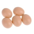 thumbnail image 2 of Huevos falsos para anidación de aves de corral | Ayuda para la colocación de gallinas de plástico para maniquíes | Paquete de 5 | Tamaño realista 53 x 44 mm | Herramientas de entrenamiento de huevos, 2 of 9