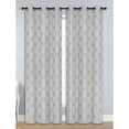thumbnail image 6 of Bella Luna Julia Geometric Room Darkening Thermal Grommet Curtain Panels (Set of 2), 6 of 6