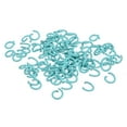 thumbnail image 1 of Unique Bargains Open Jump Rings, 10mm Colorful O-ring Connectors for DIY Crafts Jewelry Making, Carbon Steel, Sky Blue, 200Pack, 1 of 5
