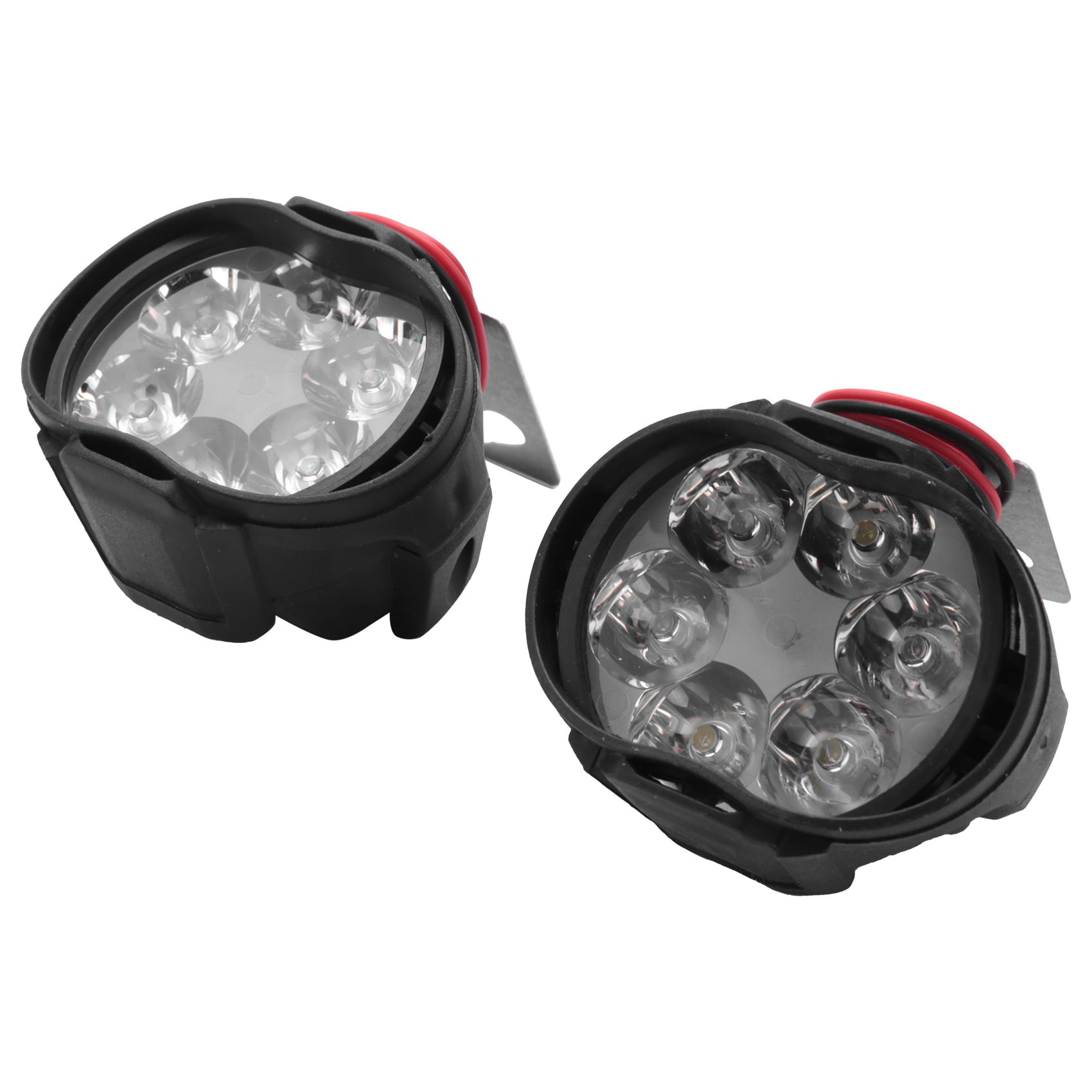 New 2 Pcs Car Motorcycle Waterproof LED External Lights Fog Light Headlight Lamp 