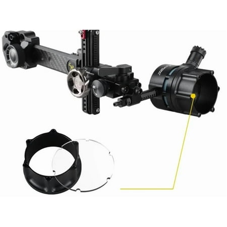 TOPOINT TX9610 Compound Bow Sight Micro Single Pin Adjustable 4X 6X 8X