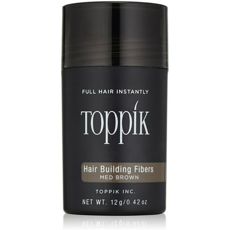 2 Pack - Toppik  Hair Building Fibers, Medium Brown 0.42