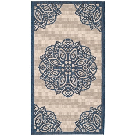 - Safavieh Courtyard Millicent Medallion Indoor/Outdoor Area Rug