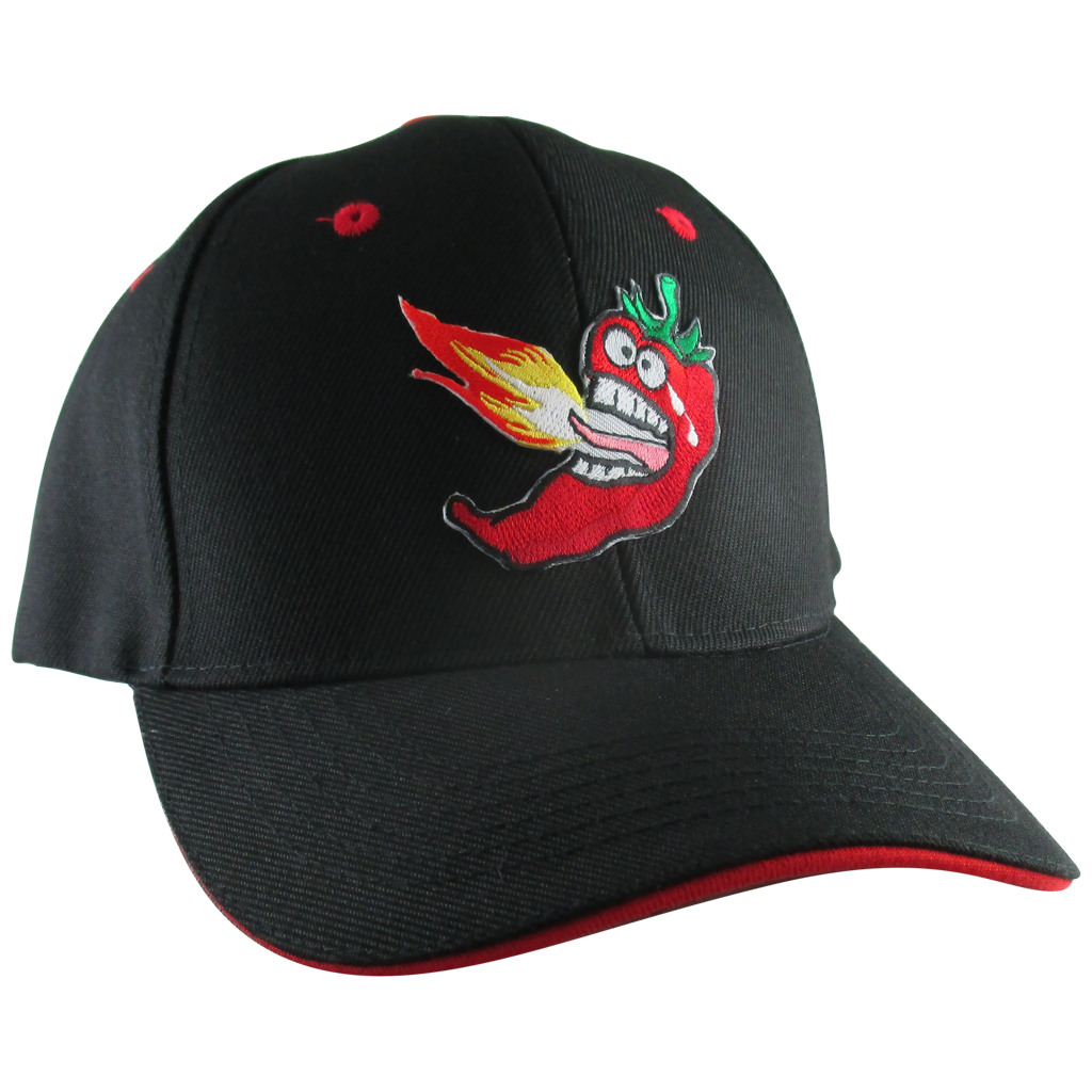 AffinityAddOns Hot Chili Pepper Hat, Men's Black Baseball Cap